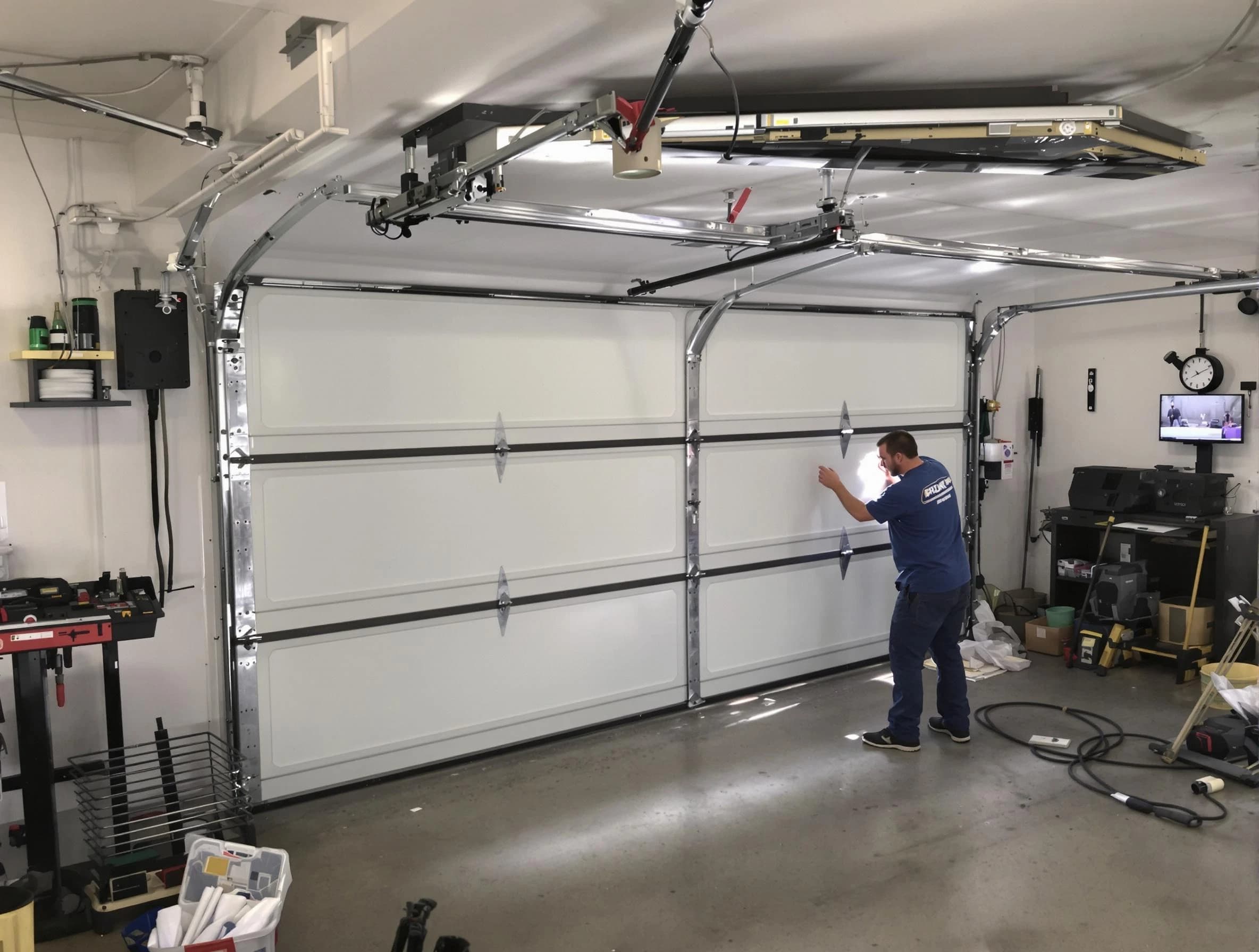 Professional garage door repair service by Johns Creek Garage Door Repair in Johns Creek