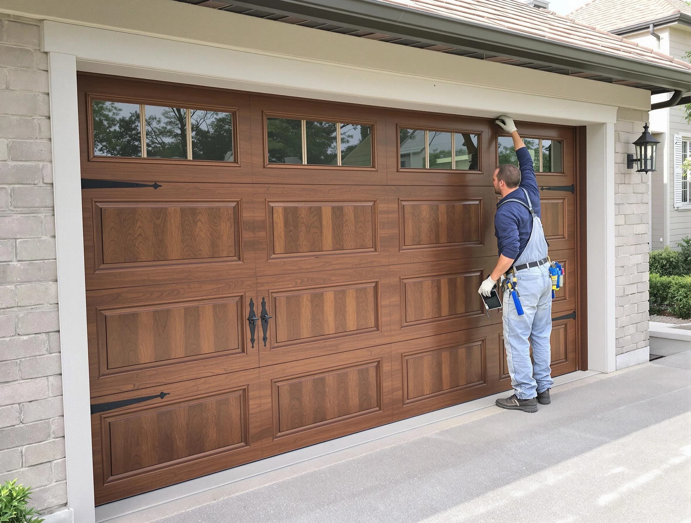 Custom garage door showcase by Johns Creek Garage Door Repair in Johns Creek