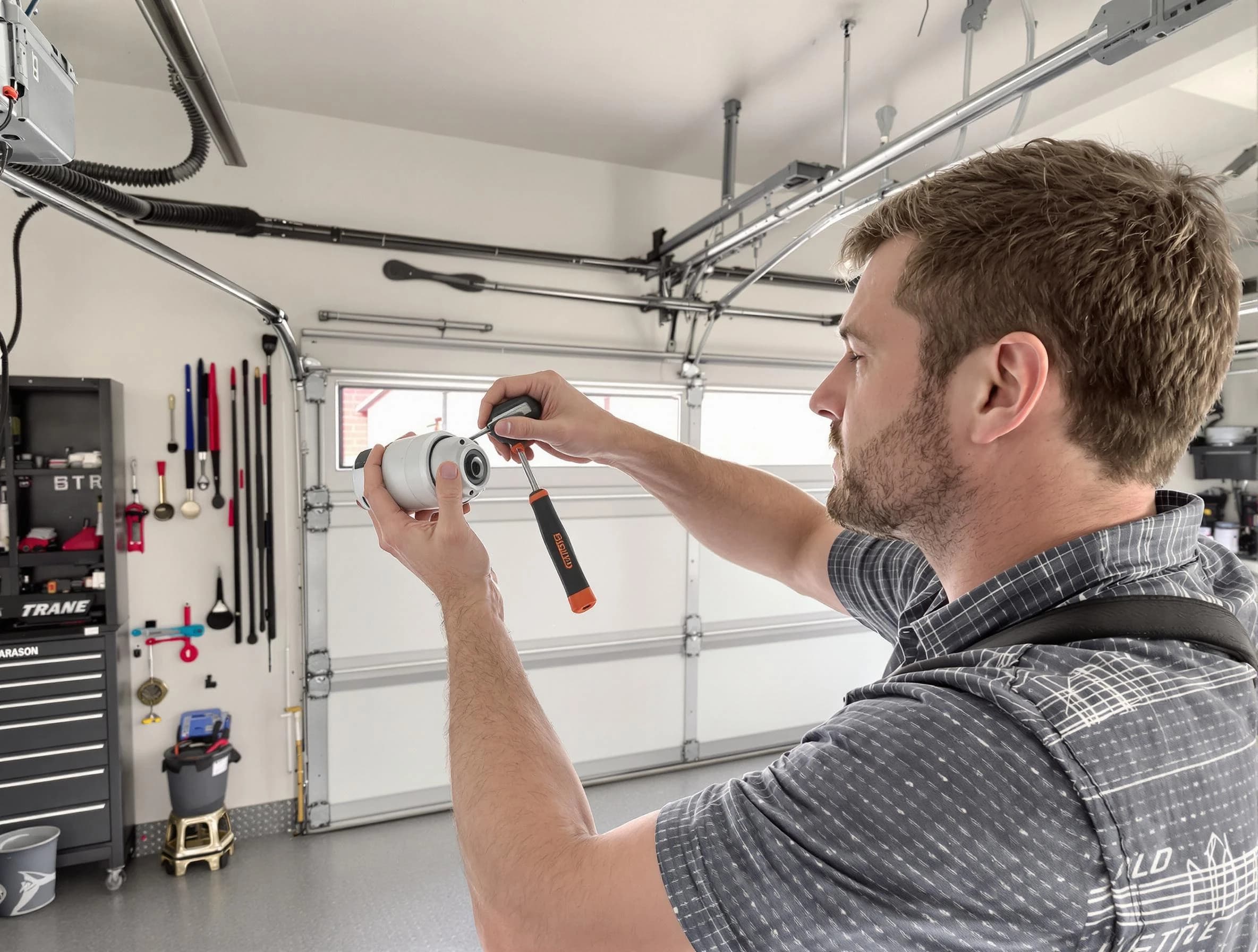 Garage door opener repair service by Johns Creek Garage Door Repair in Johns Creek