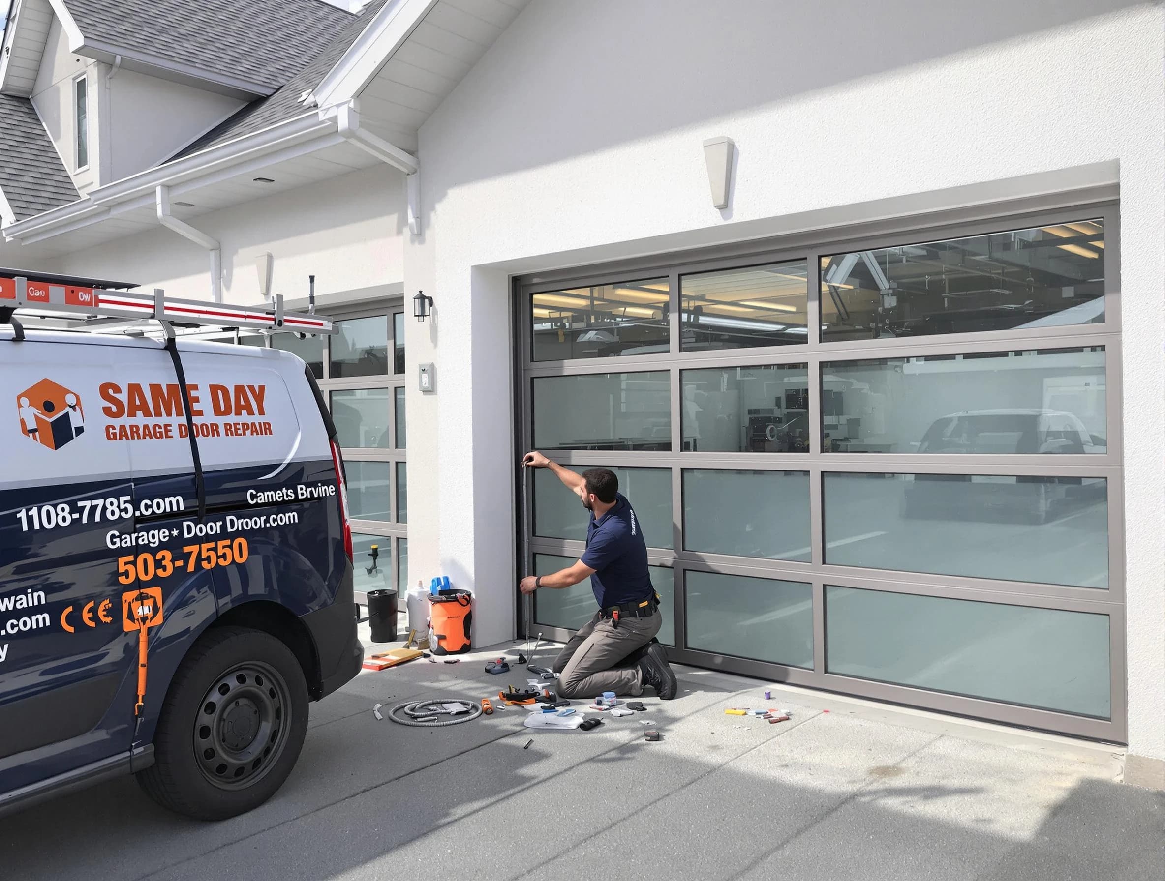 Same-day garage door repair service by Johns Creek Garage Door Repair in Johns Creek