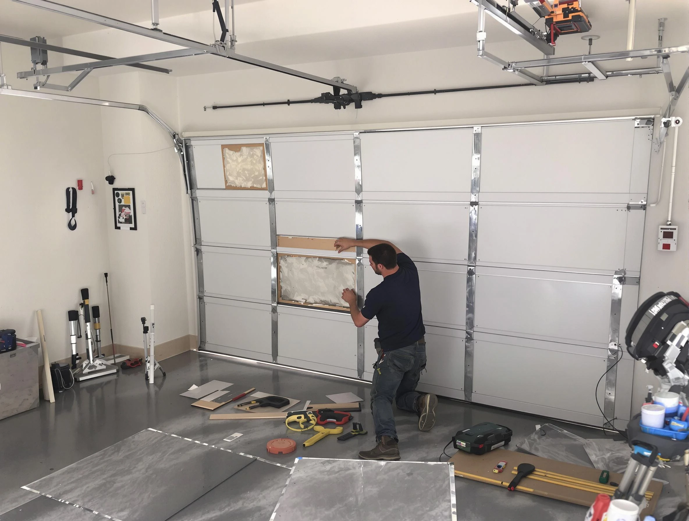 Garage Door Panel Repair in Johns Creek