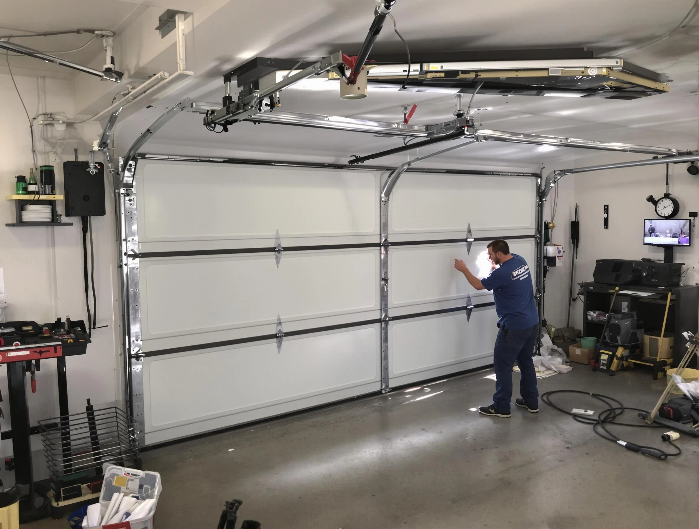Professional garage door repair service by Johns Creek Garage Door Repair in Johns Creek