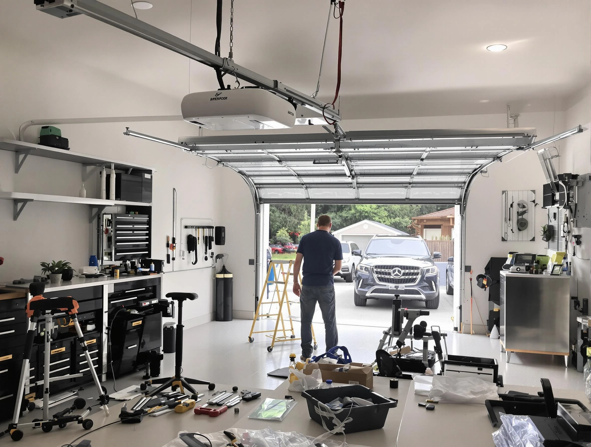 Garage door opener installation by Johns Creek Garage Door Repair in Johns Creek