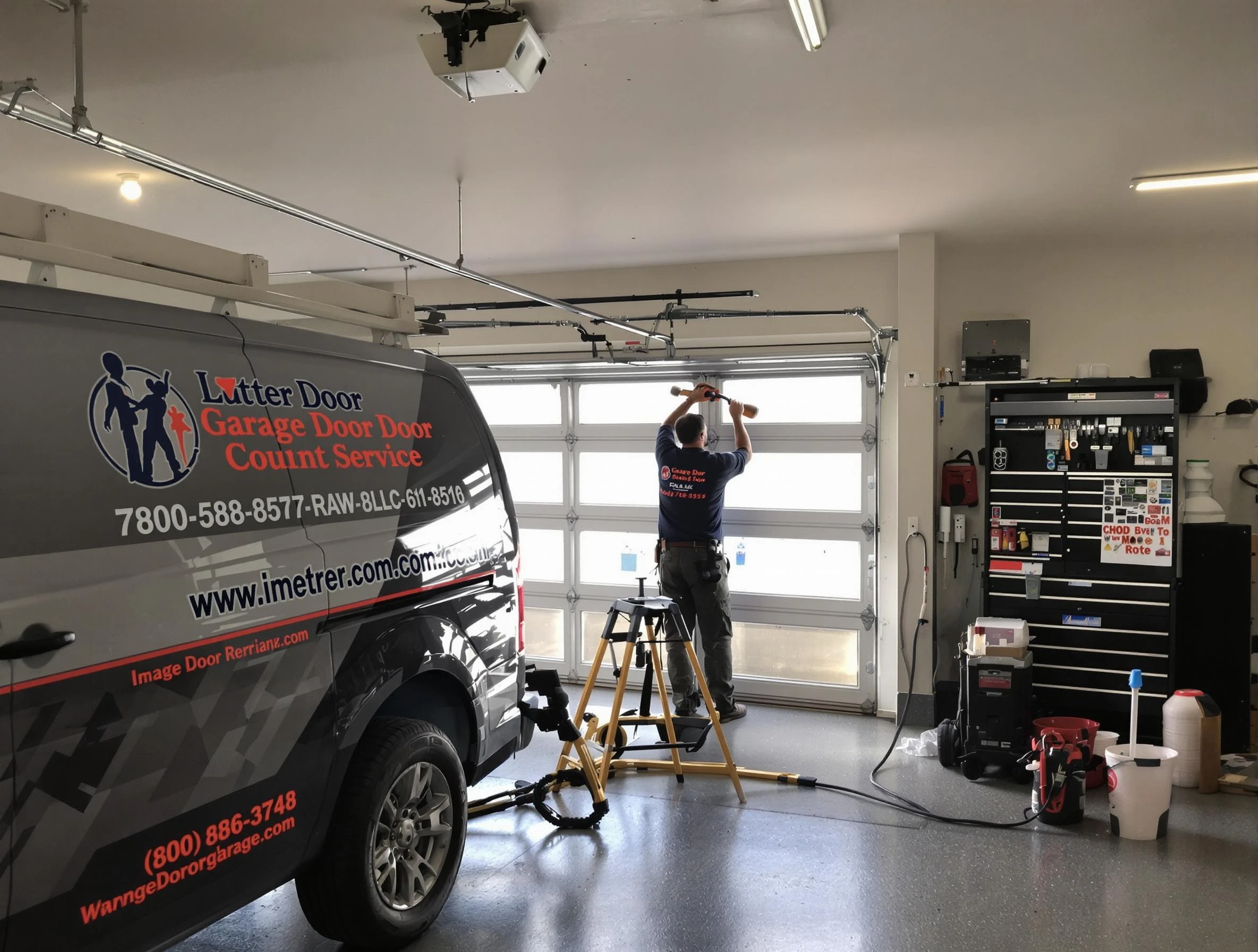 Johns Creek Garage Door Repair rapid response team performing same-day repair in Johns Creek