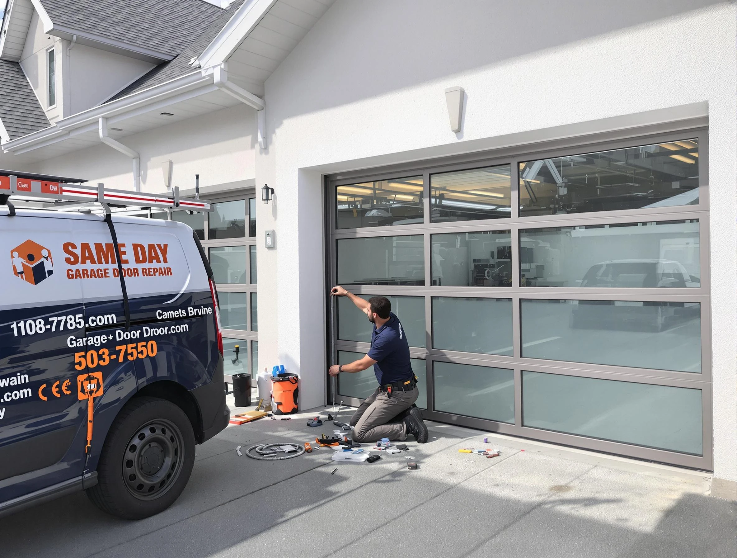Same-day garage door repair service by Johns Creek Garage Door Repair in Johns Creek